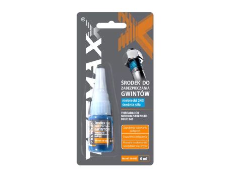 TECMAXX ŚRODEK DO ZABEZPIECZANIA GWINTÓW NIEBIESKI - ŚREDNI  6ml