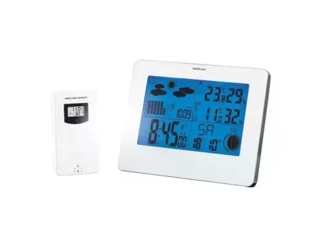 TERMOMETR ELEKTRONICZNY ZEW./WEW . STACJA POGODY BEZP.