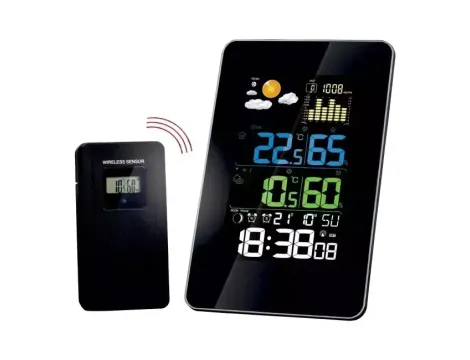 TERMOMETR ELEKTRONICZNY ZEW./WEW . STACJA POGODY BEZP. GALAXY