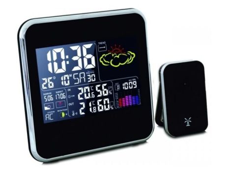 TERMOMETR ELEKTRONICZNY ZEW./WEW. KOLOROWY WYŚWIETLACZ LCD