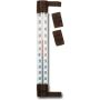 TERMOMETR ZAOKIENNY 19,5cm BRĄZOWY . - 2