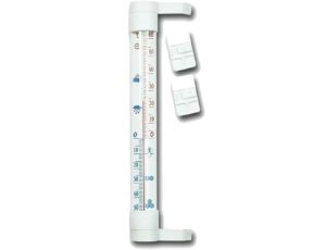 TERMOMETR ZAOKIENNY 24cm BIAŁY .