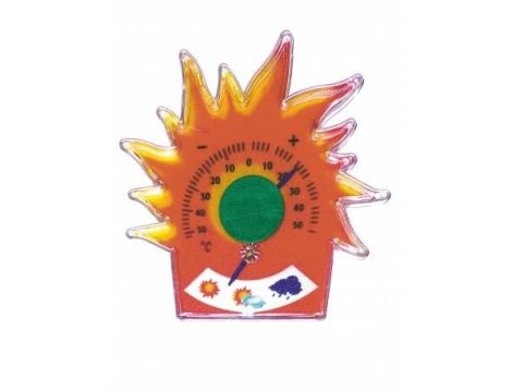 TERMOMETR ZAOKIENNY BIMETALICZNY SŁONECZKO