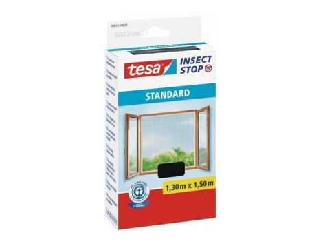 TESA MOSKITIERA OKIENNA CZARNA STANDARD 1,3m x 1,5m