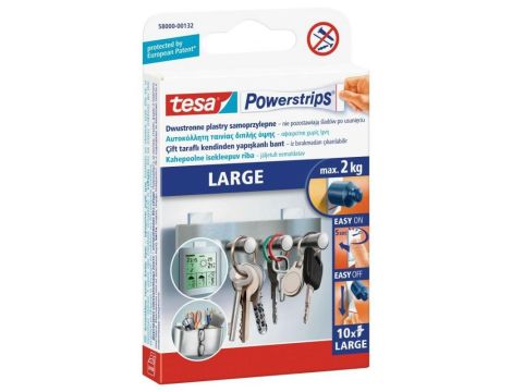 TESA PLASTRY POWERSTRIPS LARGE 10szt 2kg /BIAŁE