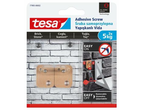 TESA ŚRUBA SAMOPRZYLEPNA NA ZEWNĄT. 5KG /KWADRAT ...