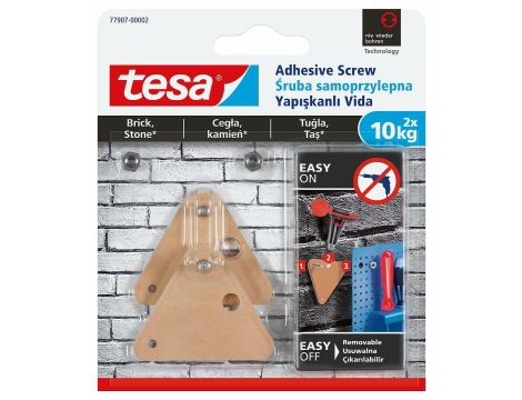 TESA ŚRUBA SAMOPRZYLEPNA NA ZEWNĄTRZ 10 KG /TRÓJKĄT ...