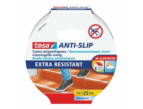 TESA TAŚMA ANTYPOŚLIZGOWA PRZEZROCZ. 5m x 25mm