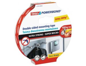 TESA TAŚMA DWUSTRONNA POWERBOND 5m x 19mm ULTRA STRONG