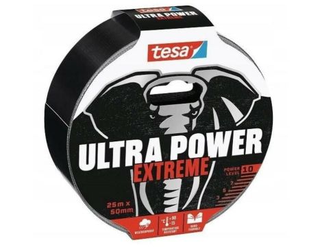 TESA TAŚMA NAPRAWCZA CZARNA 25m x 50mm ULTRA POWER EXTREME