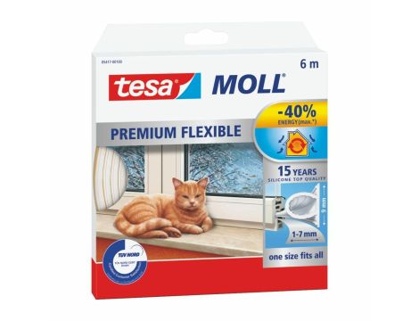 TESA USZCZELKA SILIKONOWA 6m BIAŁA