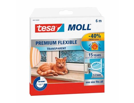 TESA USZCZELKA SILIKONOWA 6m TRANSPARENT