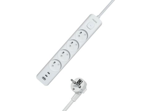 MORRE LISTWA ZASILAJĄCA 4G USB, 2xUSB-C,1,5m