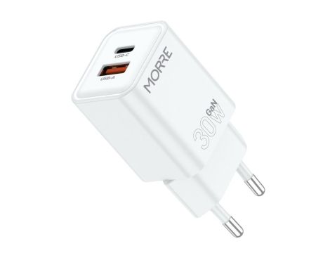 MORRE ŁADOWARKA USB/USB-C 30W BIAŁA