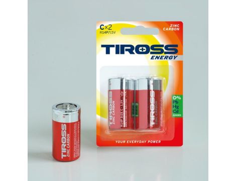 TIROSS BATERIA R14 2szt.