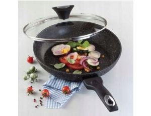 TIROSS PATELNIA MARMUR 26cm TS-1255P / Z POKRYWKĄ - image 2