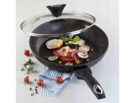 TIROSS PATELNIA MARMUR 28cm TS-1256P / Z POKRYWKĄ - 3