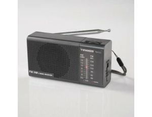 TIROSS RADIO MINI PRZENOŚNE NA BATERIE CZARNE