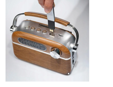 TIROSS RADIO PRZENOŚNE AKUMULATOROWE USB Bluetooth - 2