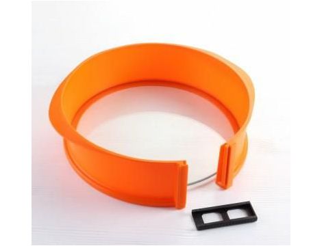 TIROSS TORTOWNICA OKRĄGŁA 25cm SILIKONOWA ZE SZKLANYMDNEM - 2