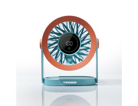 TIROSS WENTYLATOR BIURKOWY Z WYŚWIETLACZEM LED