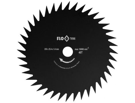 FLO NÓŻ DO KOSY / TARCZA ZĘBY UKOŚNE 250/25,4mm
