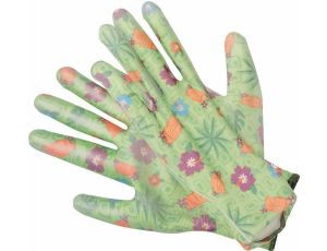 FLO RĘKAWICE OGROD. KWIATKI/ZIELONE 10