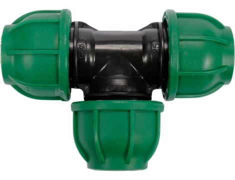 FLO TRÓJNIK DO RUR PE 25mm x 25 mm x 25mm DO INSTALACJI WODNYCH..