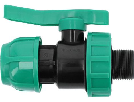 FLO ZAWÓR KULOWY 32mm x 1" PP