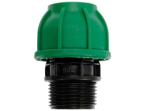 FLO ZŁĄCZKA DO RUR PE GZ 25mm x  1" DO INSTALACJI WODNYCH..