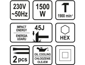 STHOR MŁOT WYBURZENIOWY HEX 45J - image 2