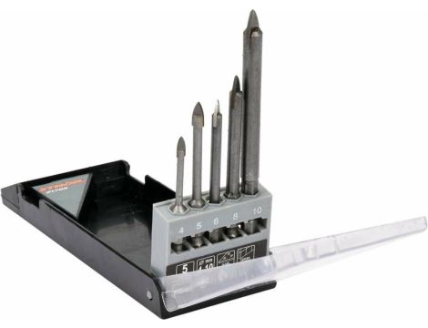 STHOR WIERTŁO DO SZKŁA I CERAMIKI 5szt. 4|5|6|8|10mm