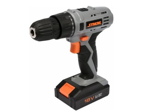 STHOR WKRĘTARKA AKUM.LI-ION 18V 1-BIEG, 700 obr/min, 10mm. 1x1,3ah, 17Nm