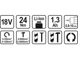 STHOR WKRĘTARKA UD. AKUM.LI-ION 18V/1-AK - image 2