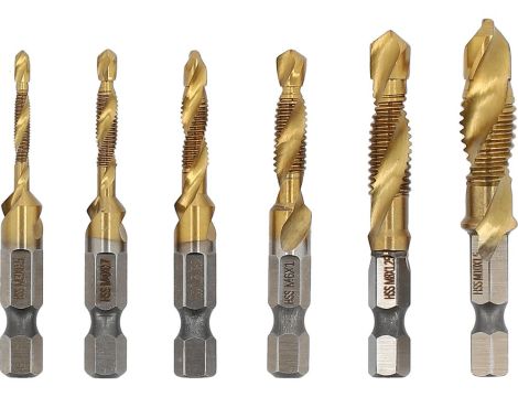 STHOR ZESTAW WIERTŁA-GWINTOWNIKI M3-M10  6szt. HEX