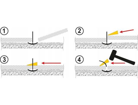 VOREL KLIPSY DO POZIOMOWANIA PŁYTEK 100szt. - 2