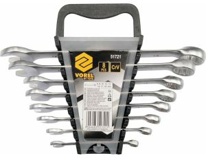 VOREL KLUCZ PŁASKO-OCZKOWY   8szt (6-19) SATYNA