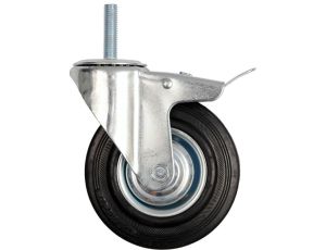 VOREL KOŁO SKRĘTNE CZ. GUMA HAM.TR. 75mm