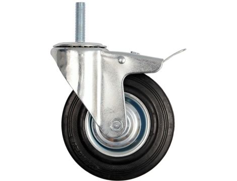 VOREL KOŁO SKRĘTNE CZ. GUMA HAM.TR. 75mm