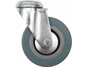 VOREL KOŁO SKRĘTNE SZARA GUMA  125mm...