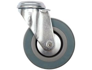 VOREL KOŁO SKRĘTNE SZARA GUMA  75mm...