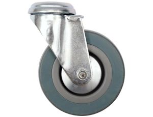 VOREL KOŁO SKRĘTNE SZARA GUMA 100mm...