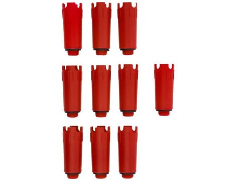VOREL KORKI HYDRAULICZNE 1/2" CZERWONE/10szt