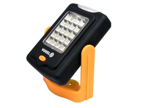 VOREL LAMPA RĘCZNA OBROTOWA 20+3 LED