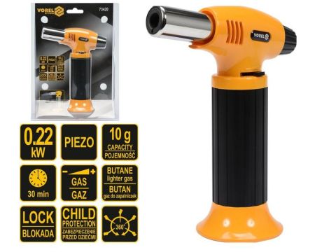 VOREL PALNIK GAZOWY PIEZO 360st.