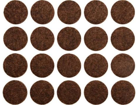 VOREL PODKŁADKI FILCOWE 20mm BRĄZ...
