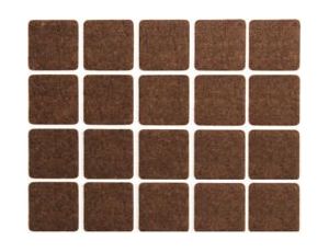 VOREL PODKŁADKI FILCOWE 20x20mm BRĄZ...
