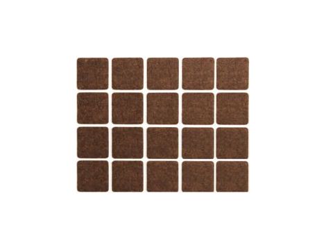 VOREL PODKŁADKI FILCOWE 20x20mm BRĄZ...