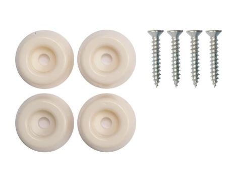 VOREL PODKŁADKI PLASTIK POD WKRĘT 26MM BIAŁE 4SZT......