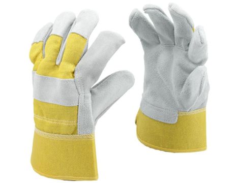 VOREL RĘKAWICE BUDOWLANE SKÓRA BYDLĘCA R. 10
